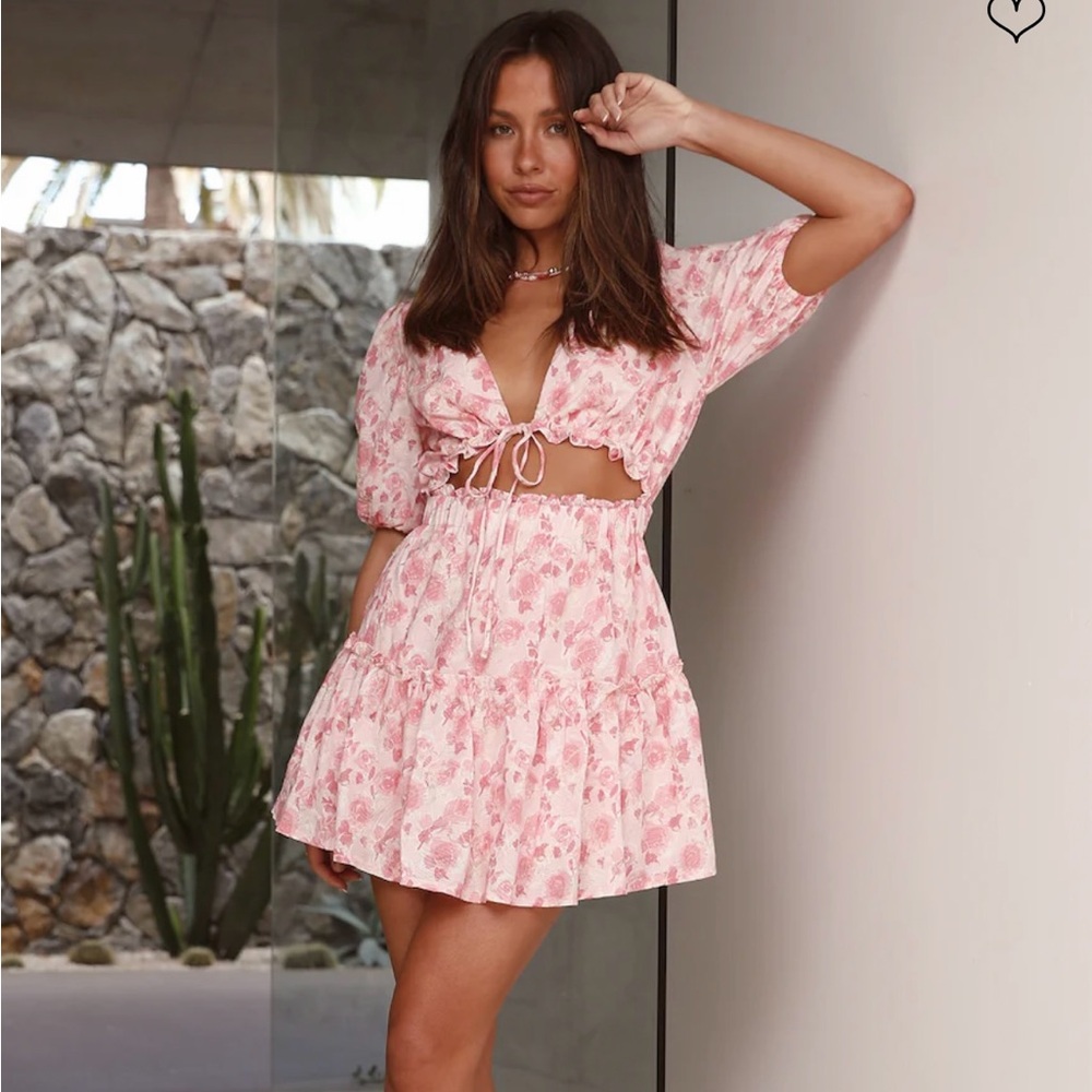 Fortunate one - Daisy Meadow mini dress pink